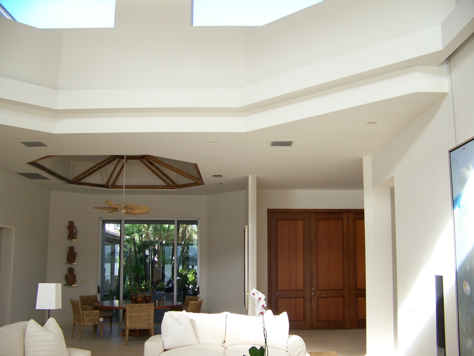 Entry system and bamboo ceiling - Hutchinson Island