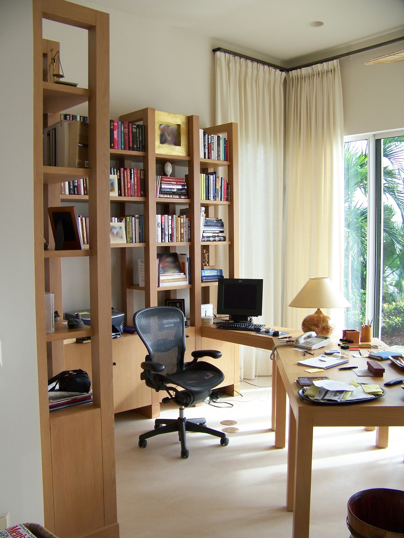 Home office cabinets and desk, view 2 - Hutchinson Island