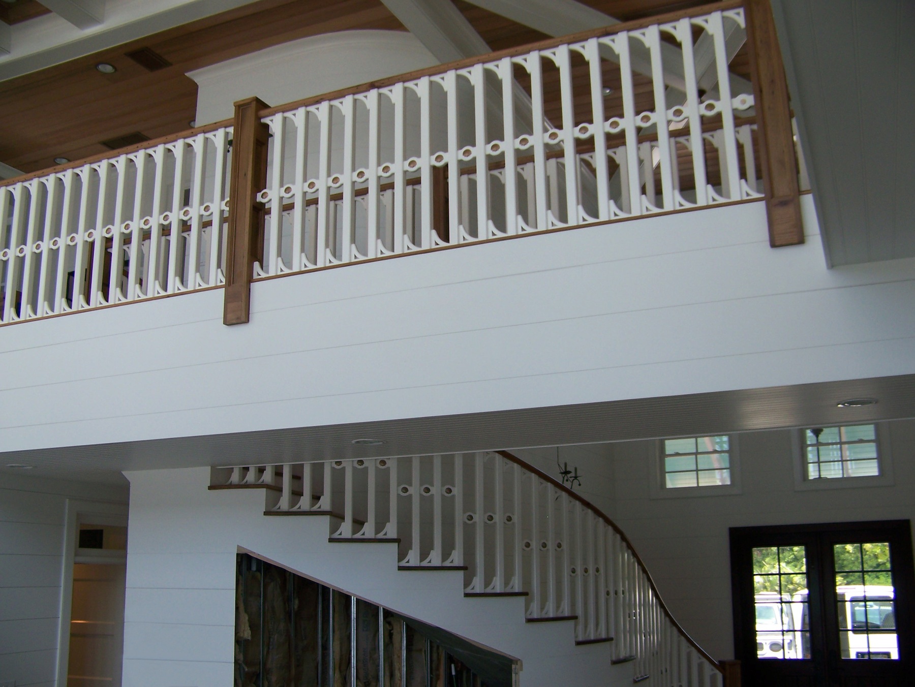 Curving stair system, view from great room - Islamorada
